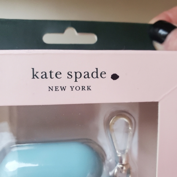 Kate Spade Light Blue AirPods Case with Floral Design. NWT. - Picture 4 of 8